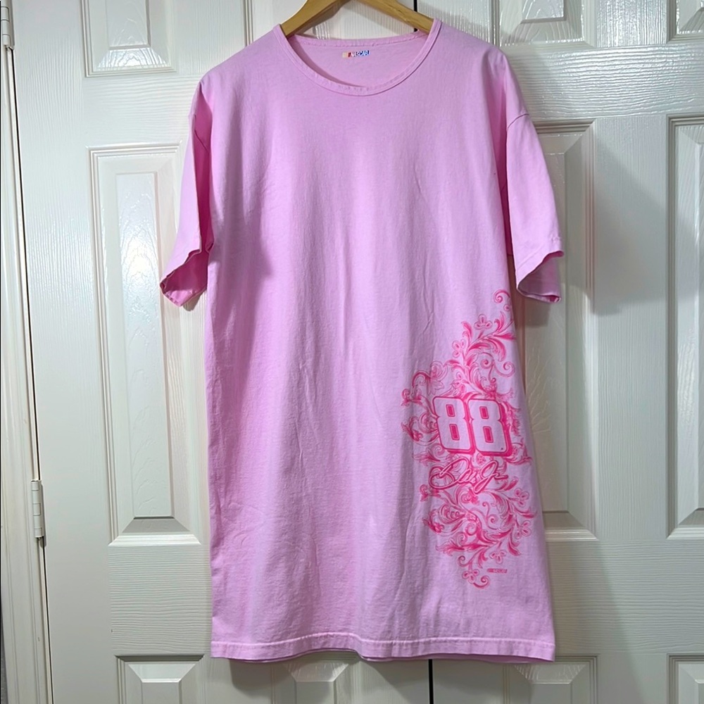 Nascar Dale Earnhardt Jr. 88 Pink Pajama Top Sleepwear T shirt